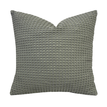 Bambury Decorative Endor Square Cushion Sage 45 x 45cm Cotton Woven