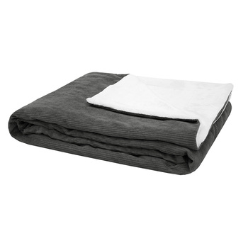 Bambury Decorative Ultra Soft Flynn Throw Charcoal 130 x 180cm Home Decor