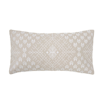 Bambury Decorative Lottie Rectangle Cushion Pebble 45 x 45cm Cotton