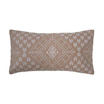 Bambury Decorative Lottie Rectangle Cushion Woodrose Cotton Woven