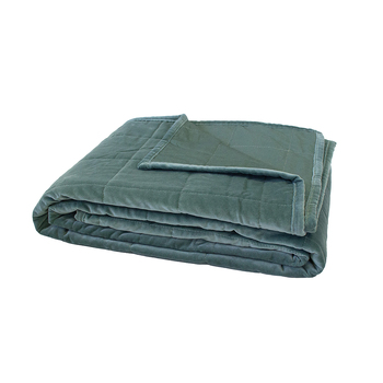 Bambury Nuno 245GSM Cotton Velvet Throw Blanket Eucalyptus