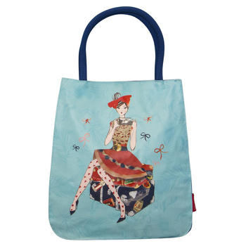 Lantern Studios Nelly Ryan Tote Bag w/ Pocket Holiday 30x26cm