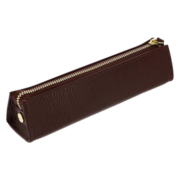 Filofax Chester Zip Pen Case Pouch Holder Storage - Brown