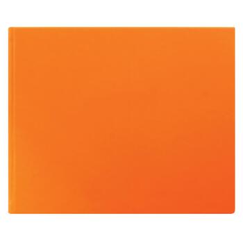 Letts Dazzle Quarto Blank Guest Book Landscape Orange Home Stationery