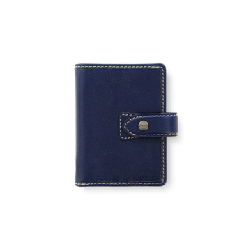 Filofax Malden Mini Personal Organiser Leather Navy 12cm