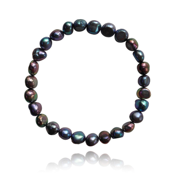 Culturesse Amaya 7.5cm Original Noir Pearl Bracelet