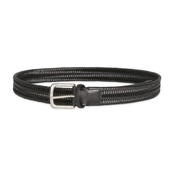 Ben Sherman Men's Woven Pin Buckle Belt M/34-36" Black