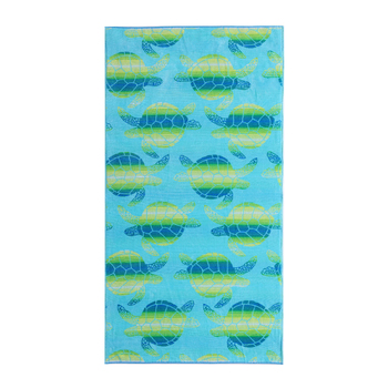 Tommy Bahama Ombre Turtle 91x173cm Cotton Beach Towel - Seamist/Multi