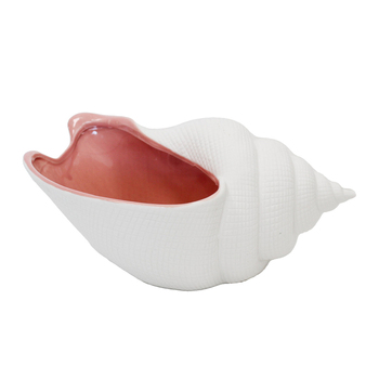 LVD Porcelain 25cm Tulip Shell Home Decorative Bowl - Rose