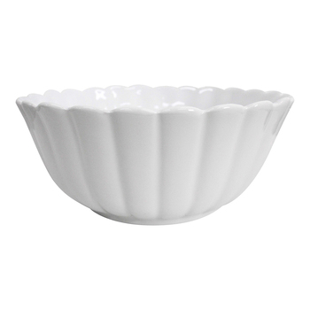 LVD Belle Powder 21cm Ceramic Soup/Noodle Bowl Round - White