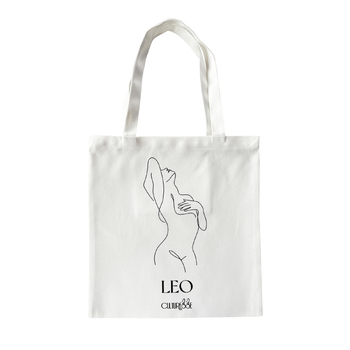 Culturesse She Is Leo Eco Zodiac 38cm Muse Tote Bag - White