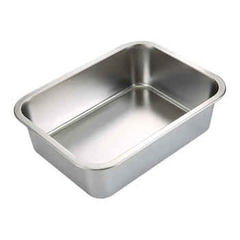 Show Master Cat/Pet Litter Tray/Box Stainless Steel 59x39x16cm