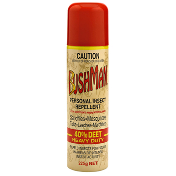 Bushman Ultra 225g Aerosol Spray Insect Repellant BU225A- Red