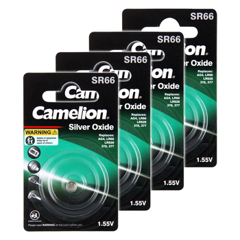 3PK Camelion Silver Oxide Button Sr44 Single Card