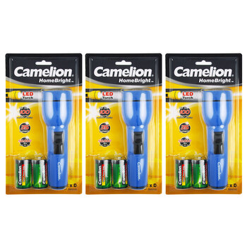 3PK Camelion Torch 35LM Led