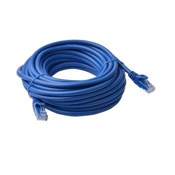 8Ware 20m Cat6a UTP Snagless Ethernet Cable LAN Connector - Blue