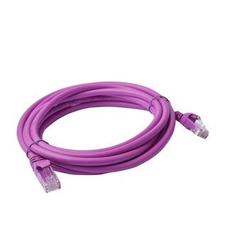 8Ware 3m Cat6a UTP Snagless Ethernet Cable LAN Connector - Purple