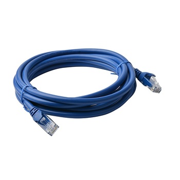 8Ware 3m Cat6a UTP Snagless Ethernet Cable LAN Connector - Blue