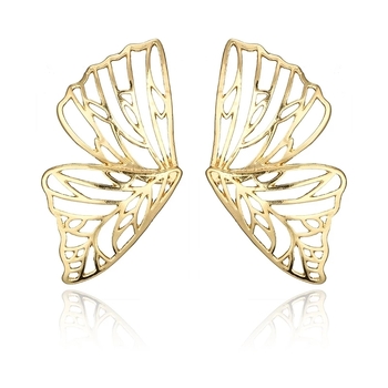 Culturesse Skyla Golden Butterfly Earrings Fashion Jewellery