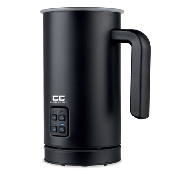 Coffee Culture 300ml Electric Milk Frother Stainless Steel Jug - Black