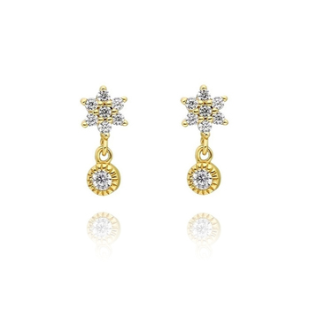 Culturesse Aubree 6mm Stud Star Earrings - Gold Filled