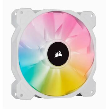 Corsair iCUE SP140 RGB ELITE 140mm RGB Fan w/AirGuide for PC Case - White