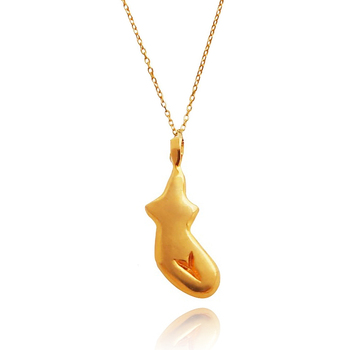 Culturesse Muriel 24K Body Art Pendant 50cm Necklace - Gold