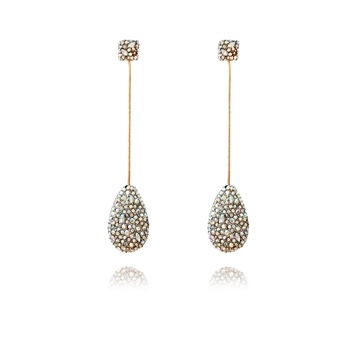 Culturesse Fallen Glamour 8.5cm Drop Earrings For Pierced Ears - Gold