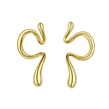 Culturesse Bobbi 37mm Magic Ear Cuff Earrings - Gold