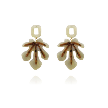 Culturesse Forever Green 95mm Statement Earrings For Pierced Ears - Pistachio