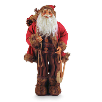 Traditional Santa With Drum 60cm Novelty Figurine/Figure Statue