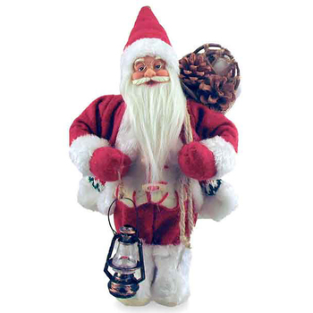 Traditional Santa With White Trim Festive Decoration 60cm Novelty