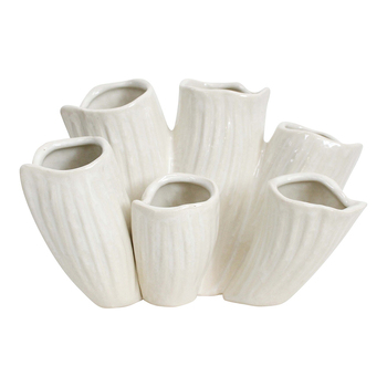 LVD Organic 19cm Stoneware Ceramic Planter - Rustic Ivory