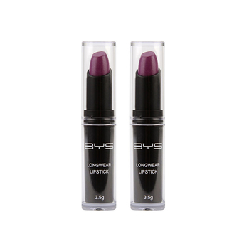 2PK BYS 3.5g Longwear Lipstick Leading Lady Purple Lip Colour Makeup