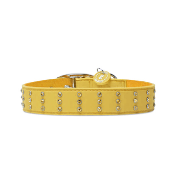 Gummi 61cm Waterproof Bling Dog Collar Large Neck Strap - Yellow