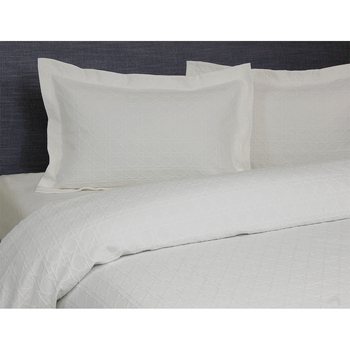 Jason Commercial Single/Double Bed Villa Matelasse Coverlet 190x230cm White