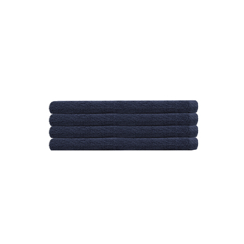 4pc Bambury Home Living soft Chateau Hand Towel 40x70cm Navy 40 x 70cm