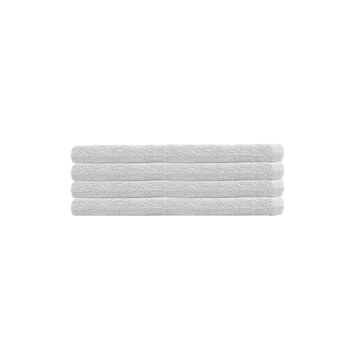 4pc Bambury Home Living soft Chateau Hand Towel 40x70cm White 40 x 70cm