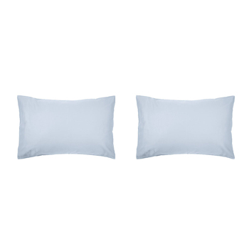 2PK Bambury Home Living Decorative Std Chateau Pillowcase Blue Woven