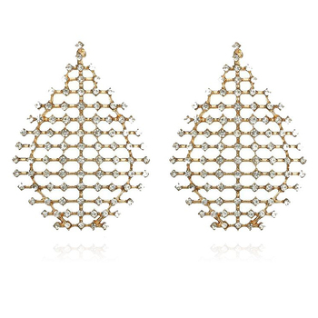 Culturesse Faye 47mm Glamour Night Earrings - Gold