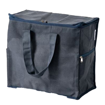 Canningvale Portofino 40cm Cotton Cooler Bag Large - Indigo