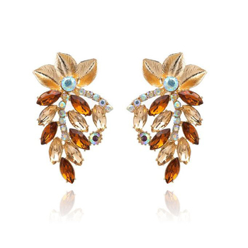 Culturesse Cecelia 7cm Dusk Glamour Earrings For Pierced Ears