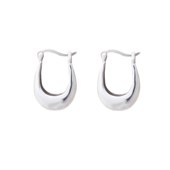 Culturesse Paloma 23mm Bowl Earrings - Solid Silver