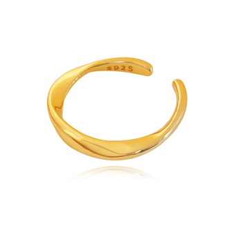 Culturesse Drea 16mm Ear Contour Minimalist Single Cuff Earring - Gold