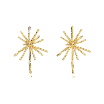 Culturesse Bricia Delicate 35mm Sparkle Stud Earrings - Gold