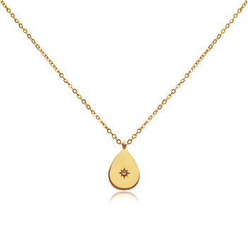 Culturesse Freja Starburst 45cm Pendant Necklace - Gold