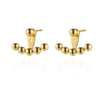 Culturesse Alvia 18mm Twinkle Night Stud Earrings - Gold