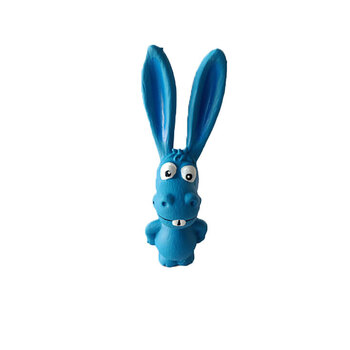 Paw Play 17cm Blue Latex Donkey Toy