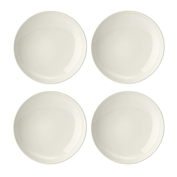 4pc Mikasa Cranborne Stoneware Pasta Bowl Set, 24cm - Cream