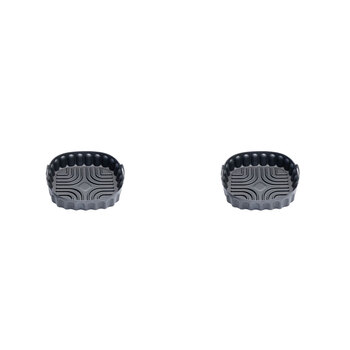 2PK Cuisena Air Fryer Silicone Square Basket Black 21cm